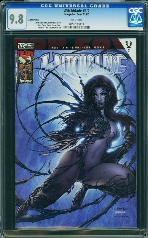 WITCHBLADE #1/2 (CGC 9.8) NM/MT Super High Grade Image