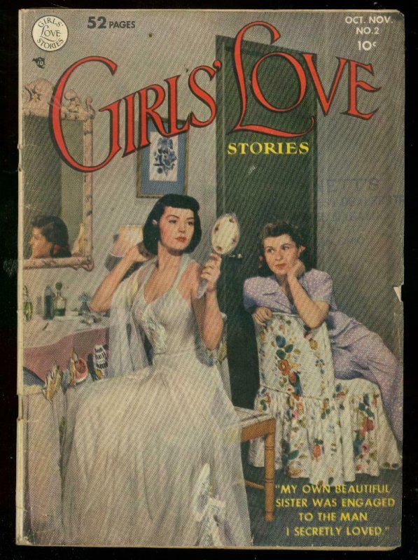 GIRLS LOVE STORIES #2 1949-DC ROMANCE-PHOTO COVER-1949 VG 