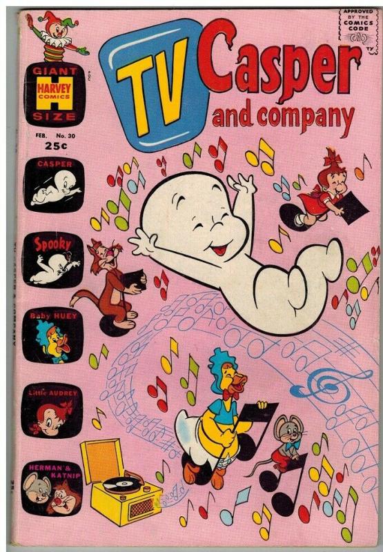 TV CASPER & COMPANY (1963-1974) 30 VG-F Feb. 1971 COMICS BOOK