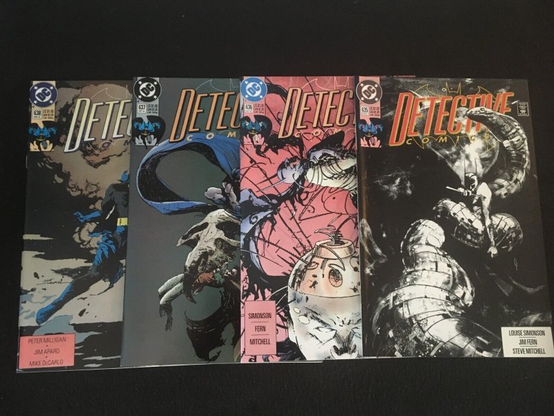 DETECTIVE COMICS #635, 636, 637, 638 VF Condition