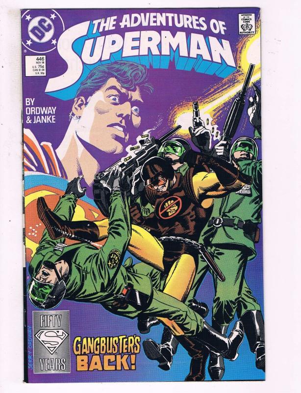 The Adventures Of Superman #446 VF DC Comics Comic Book Jurgens DE13