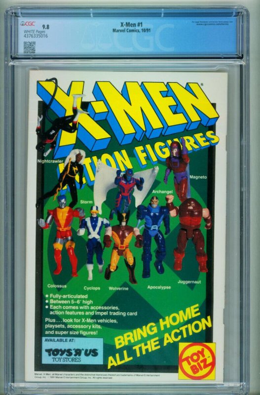 X-Men #1 CGC Graded 9.8 1991 Wolverine cover 4376335016