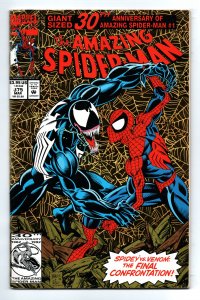 AMAZING SPIDER-MAN #375 (1993) MARK BAGLEY | GOLD HOLOGRAFIX | 1ST ANN WEYING