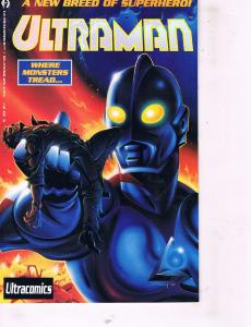 Lot Of 2 Ultraman Ultracomics # 1 (Sealed In Poly Bag) & 2 Comic Books  TW28