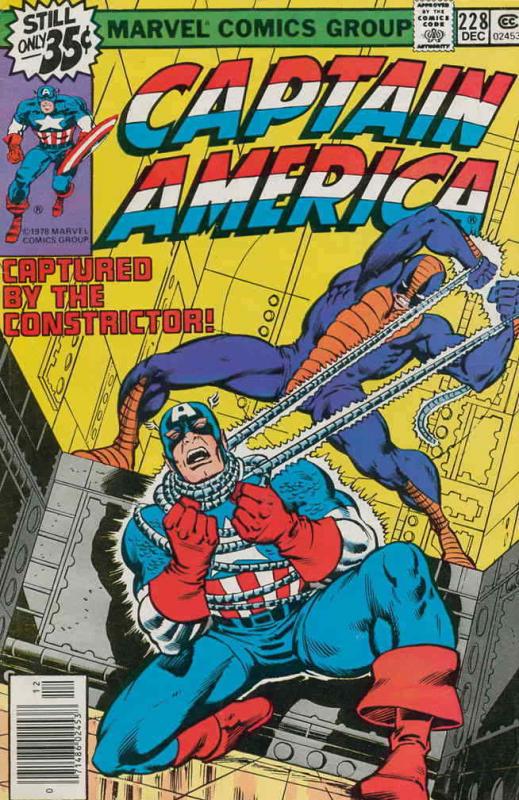 Captain America (1st Series) #228 VF; Marvel | save on shipping - details inside