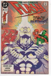 Flash #36, FN (6.0) (Wally enjoys a backyard barbeque and some TV.)