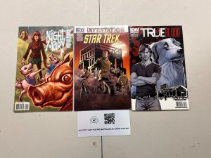 3 IDW Comics True Blood #2 Star Trek #1 Night Mary #1 93 JW12