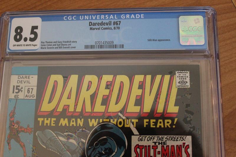 Daredevil #67 (Marvel, 1970) CGC VF+ 8.5 Off-white to white pages