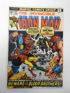 Iron Man #55 (1973) VG Condition moisture damage 1st Appearance of Thanos!