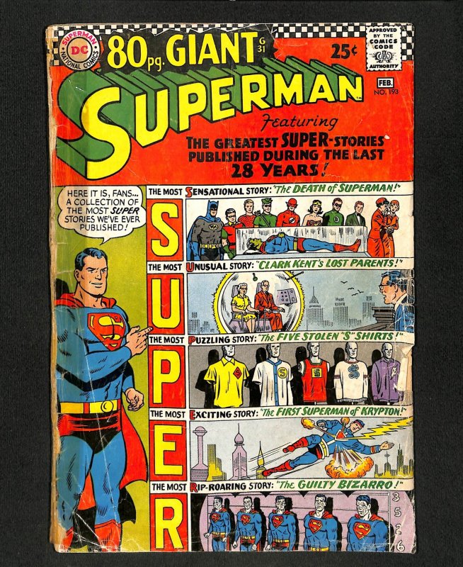 Superman #193 80 Page Giant!