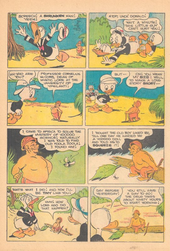 WALT DISNEY'S DONALD DUCK in VOODOO HOODOO (Four Color #238)(1949)VF+ All BARKS!