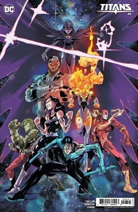 Titans #8 1:25 Ricardo Lopez Ortiz DC Comics 2024 EB119