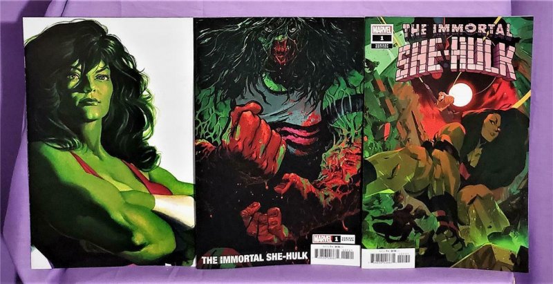 Alex Ross IMMORTAL SHE-HULK #1 Timeless Variant + 2 More Variants (Marvel, 2020)