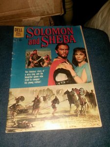 FOUR COLOR COMICS 1070 SOLOMON AND SHEBA YUL BRYNNER GINA LOLLOBRIGIDA PHOTO COV