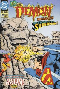 Demon, The (3rd Series) #28 FN ; DC | Dwayne McDuffie Superman Mount Rushmore