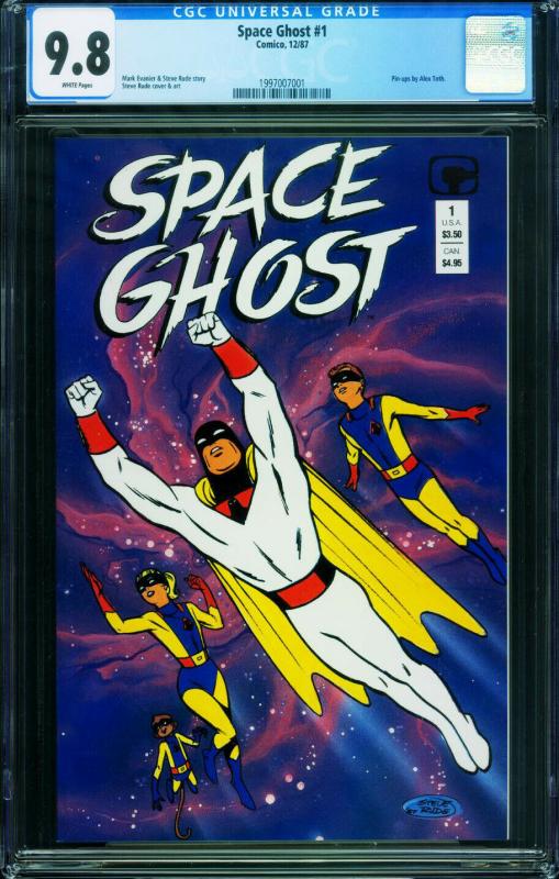 SPACE GHOST #1 1987-CGC 9.8 -ALEX TOTH 1997007001