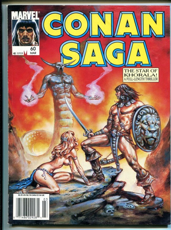 CONAN SAGA BARGAIN LOT OF 4 -MARVEL-STAN LEE-ISSUES #57-#58-#60-#61