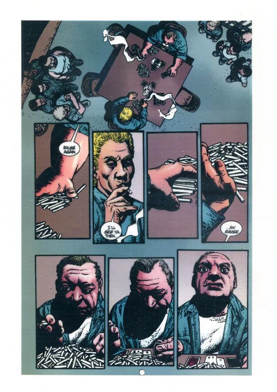 RICHARD CORBEN original transparency art, HELLBLAZER, #147 pg 18, Hard Time,Jail