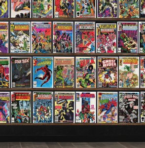 Huge Lot 150+ Comics with Micronauts, Bloodshot, Ghost Rider, Armorines & More!