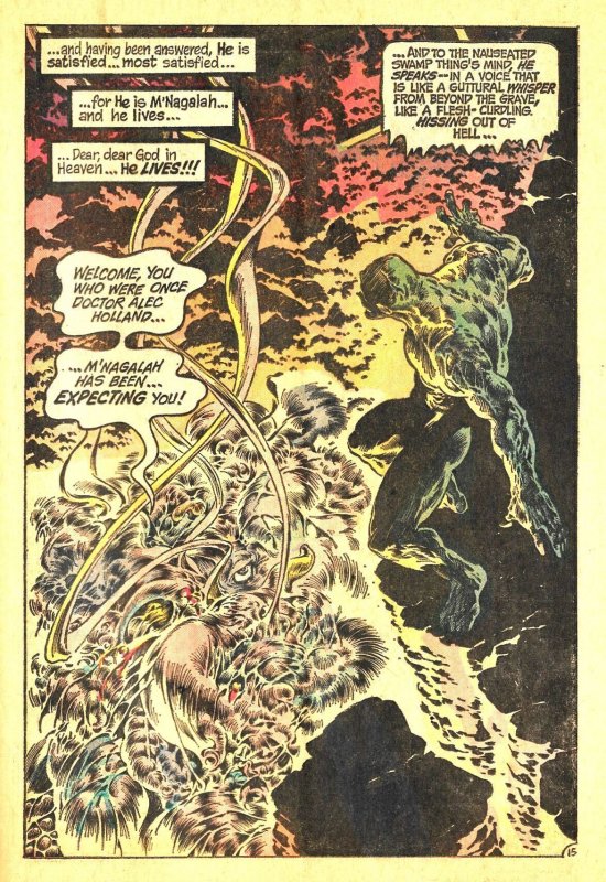 SWAMP THING #8 (Jan1974) 5.5 FN-  Len Wein & Bernie Wrightson! Tunnel Lurker!