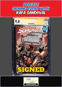 ABSOLUTE SUPERMAN #6 MAIN COVER CGC SS 9.8 RAFA SANDOVAL PRIVATE SIGNING PRESALE