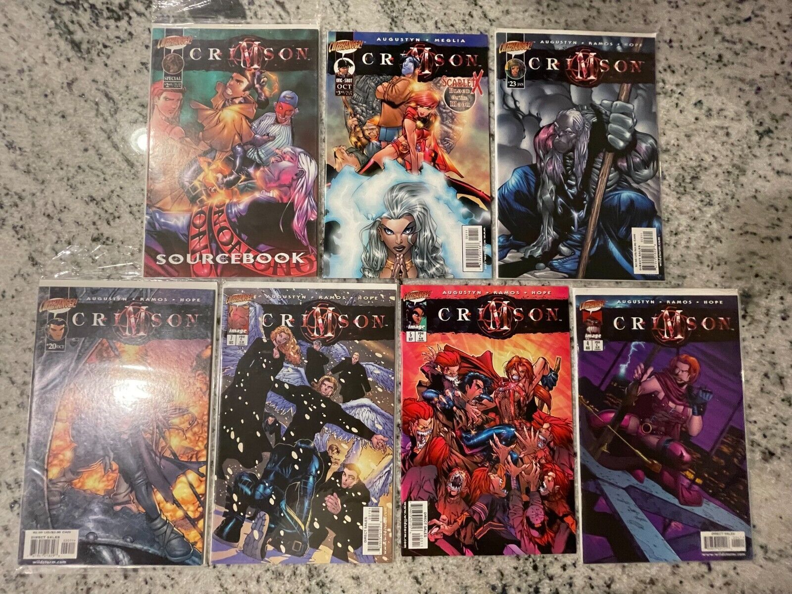 7 Crimson Image Cliffhanger Comic Books # 4 5 7 20 23 + One Shot