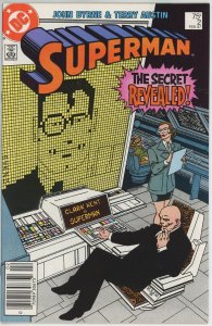 Superman #2 (1987) - 9.2 NM- *Cool 8-Bit Cover* Newsstand