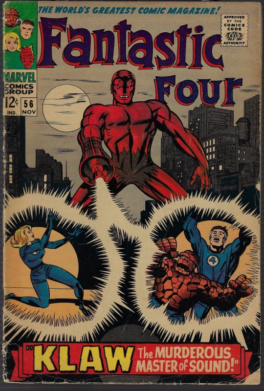 Fantastic Four #56 (Marvel, 1968) VG