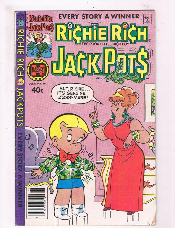Richie Rich Jack Pots #46 VG/FN Harvey Copper Age 1980 Comic Book DE1