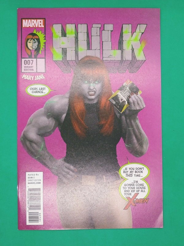 Hulk (2017) #7 Mary Jane Variant VF/NM Marvel Comic 