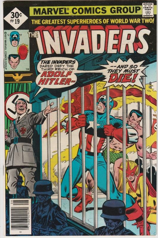 4 The Invaders Marvel Comic Books # 18 19 20 21 Captain America Human Torch AH9