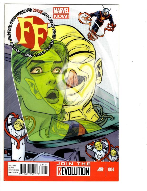 5 FF Marvel Comic Books # 4 6 11 12 13 Fantastic Four Thing She-Hulk Ant-Man WM7 