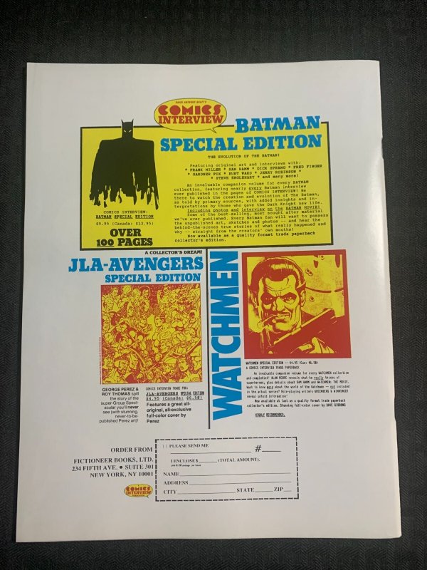 1989 COMICS REVUE Magazine #41 FN- 5.5 Batman / Flash Gordon / The Phantom