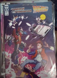 TRANSFORMERS / BACK TO THE FUTURE  # 1 & 2   2020  IDW MARTY MCFLY  DECEPTICONS