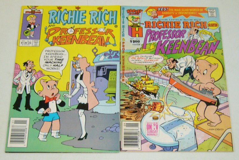 Richie Rich and Professor Keanbean #1-2 complete series - newsstand variants set