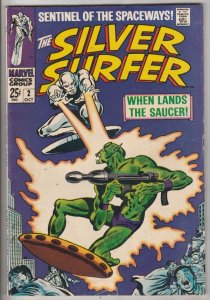 Silver Surfer #2 (Oct-68) FN/VF+ Mid-Grade Silver Surfer, Shalla Bal