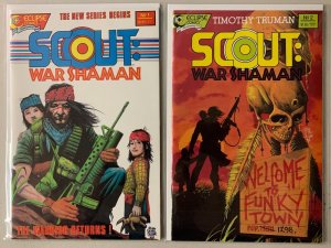 Scout War Shaman lot #1-2 Eclipse 2 different books (8.0 VF) (1988)