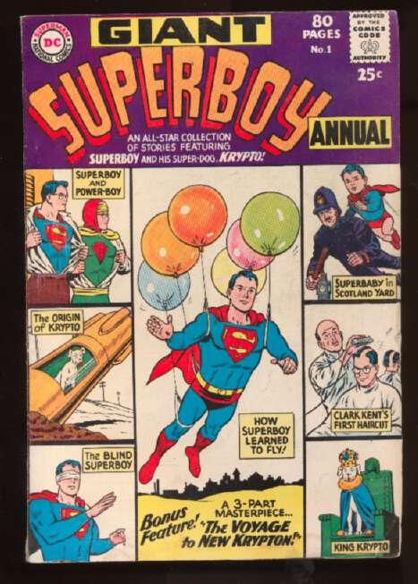 Superboy (1949 series) Annual #1, VG (Actual scan)