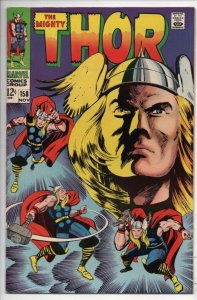 THOR #158, VF/NM, Origin, God of Thunder, 1968, Odin, Jack Kirby, more in store