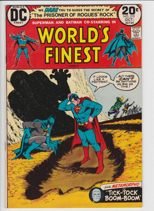 World's Finest #219 (Oct  1973) 7.5 VF- DC Batman