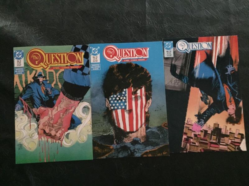 THE ?-QUESTION--LOT OF 3 / #'s 8,14,15 / DC 1987