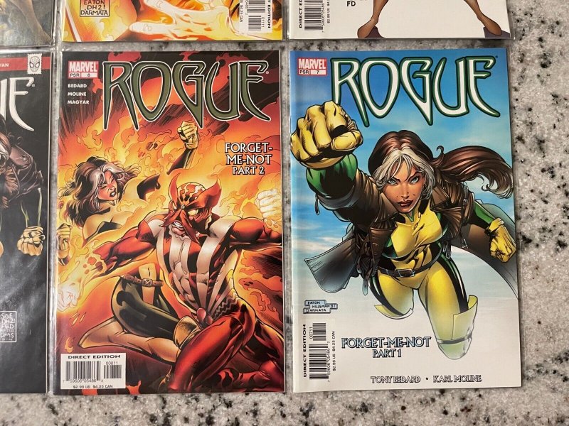 Lot Of 6 Rogue Marvel Comic Books # 7 8 9 10 11 12 Beast X-Men Wolverine J901 