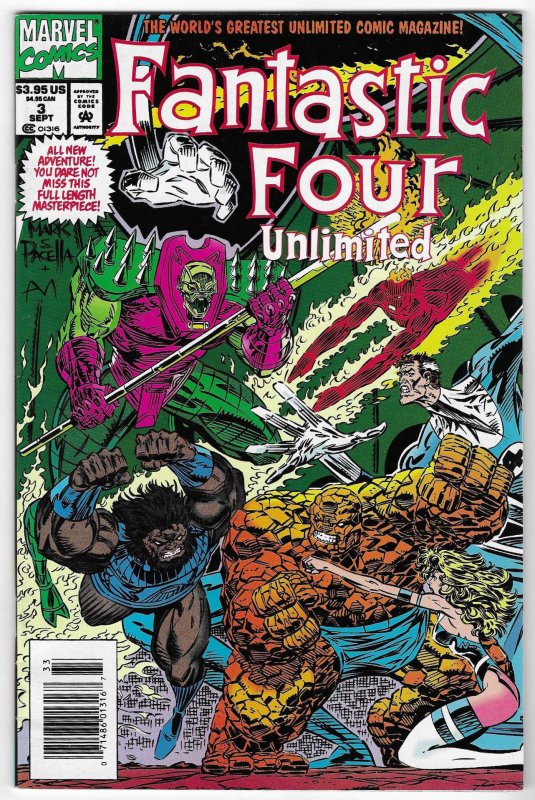 Fantastic Four Unlimited #3 Direct Edition (1993)