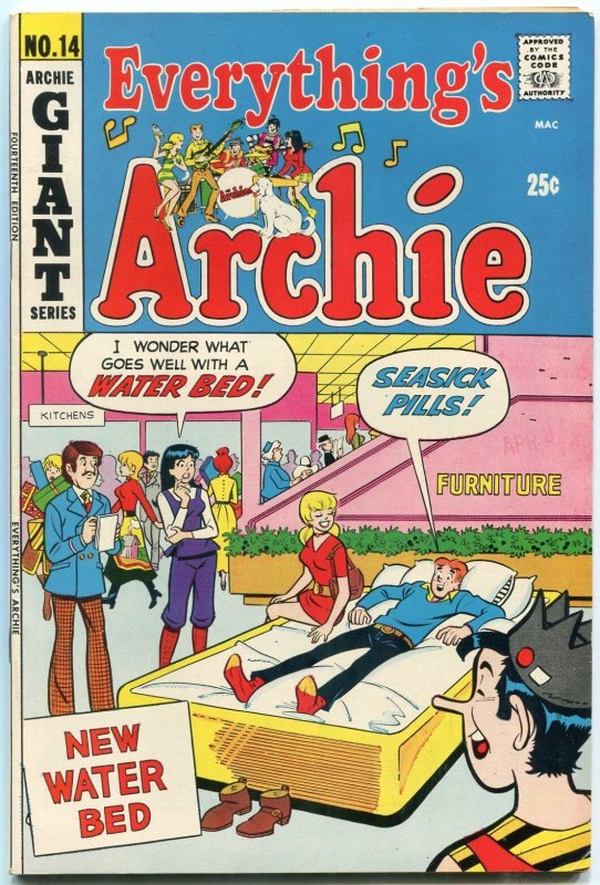 Everything's Archie #14 1971- Water Bed cover- Betty & Veronica VF