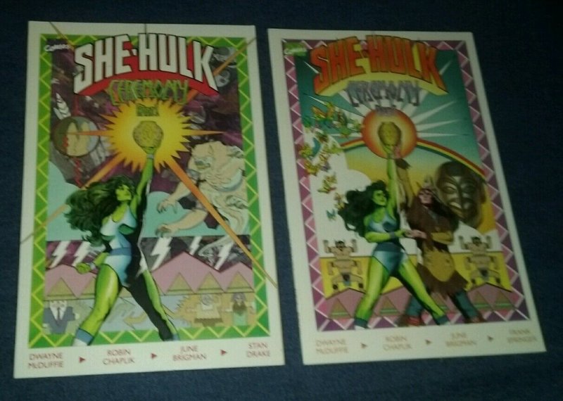 She-Hulk Ceremony #1-2 Complete Series McDuffie Brigman Comic Book Lot Vf tpb