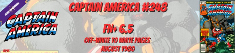 Captain America 248 FN+ 6.5 Marvel 1980