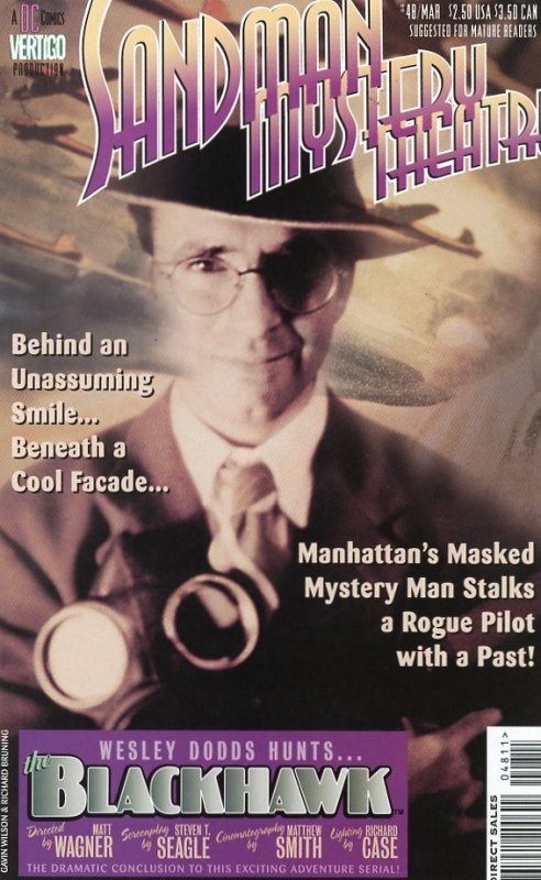 Sandman Mystery Theatre #48  VF  1997  Blackhawk Guest Star!
