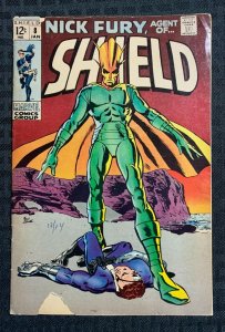 1968 NICK FURY Agent of Shield #8 G/VG 3.0 Frank Springer / Marvel Comics