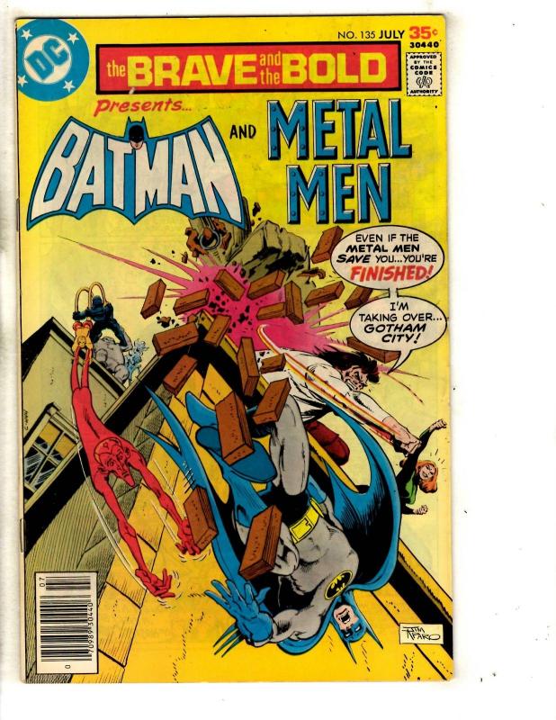 Lot Of 5 Brave & The Bold DC Comic Books # 133 134 135 136 138 Batman Flash J293