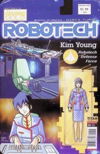 ROBOTECH Comic 20 — Kim Young Action Figure Variant Cover B — 2019 Titan Comics 74470683643